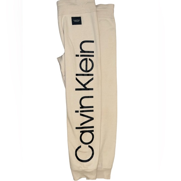 Calvin Klein Pants - Calvin Klein Cream Track Pants
